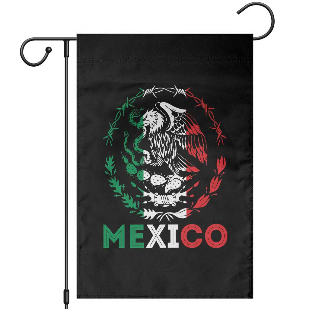 Mexico Coat of Arms Garden Flag Eagle Mexican Flag Mexico Heritage Roots TS10 Black Print Your Wear