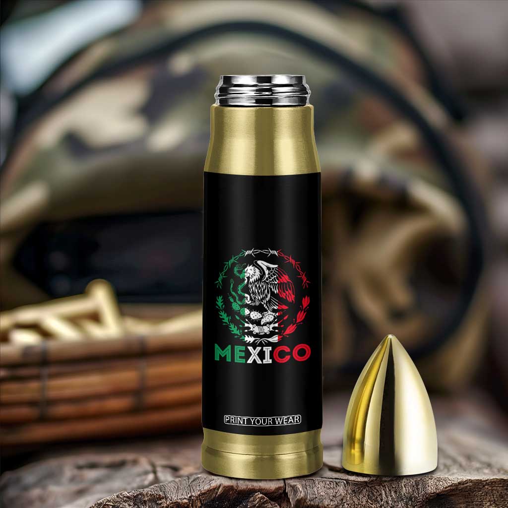 Mexico Coat of Arms Bullet Tumbler Eagle Mexican Flag Mexico Heritage Roots TS10 Print Your Wear