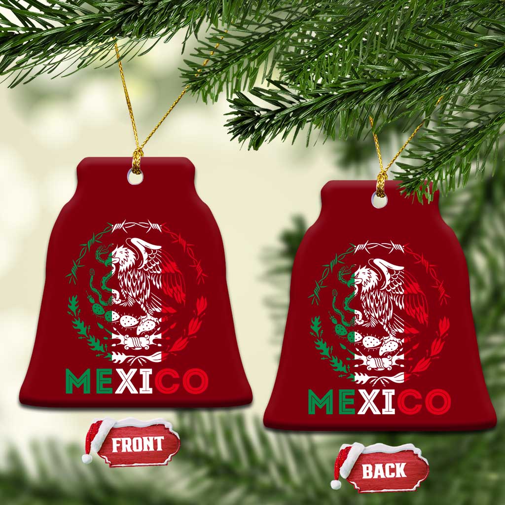 Mexico Coat of Arms Ceramic Ornament Eagle Mexican Flag Mexico Heritage Roots TS10 Print Your Wear