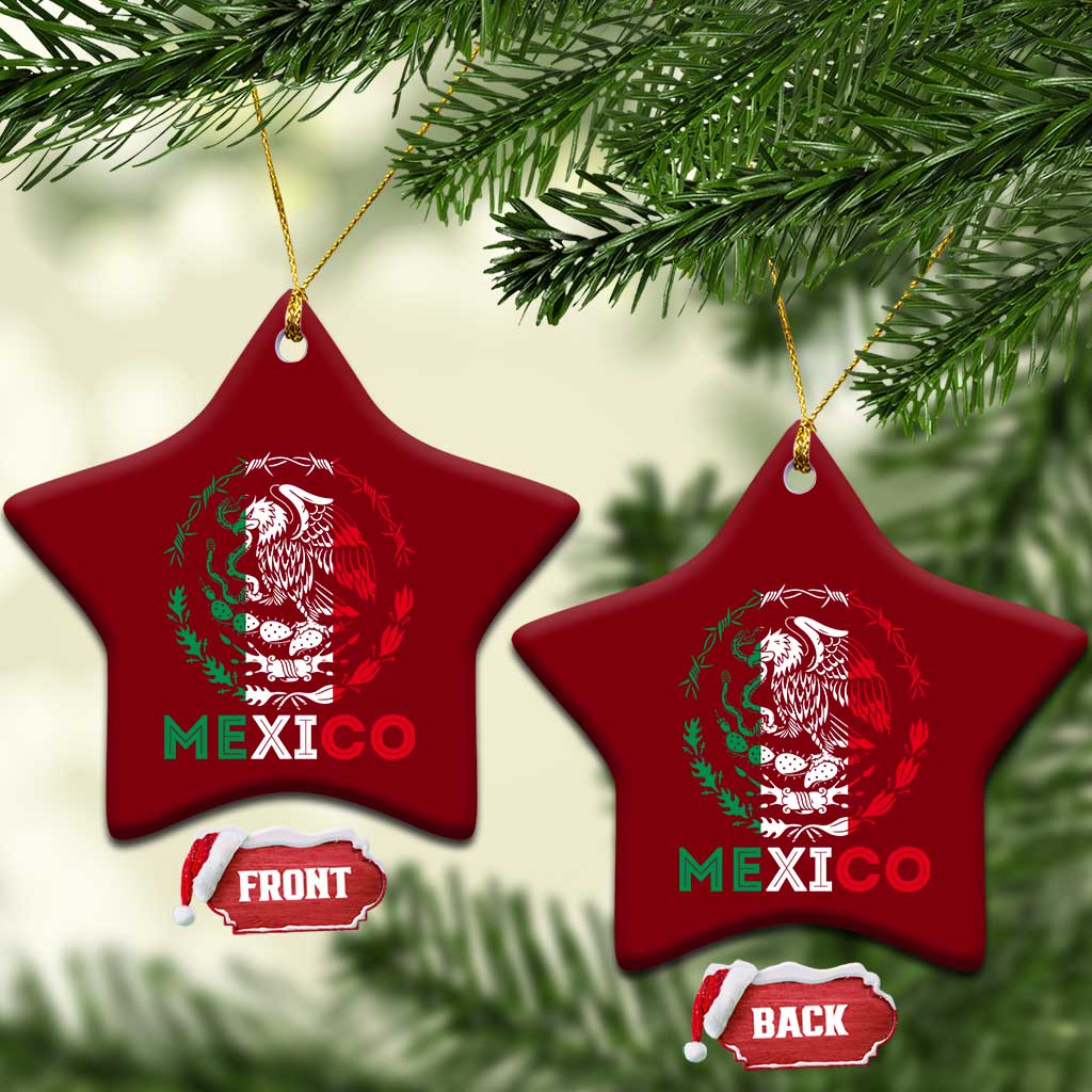 Mexico Coat of Arms Ceramic Ornament Eagle Mexican Flag Mexico Heritage Roots TS10 Print Your Wear