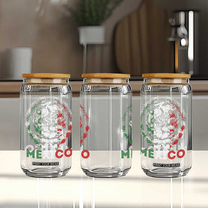 Mexico Coat of Arms Glass Can Eagle Mexican Flag Mexico Heritage Roots TS10 Print Your Wear