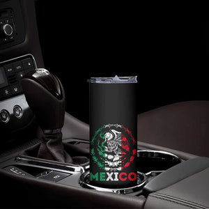 Mexico Coat of Arms Skinny Tumbler Eagle Mexican Flag Mexico Heritage Roots TS10 Print Your Wear