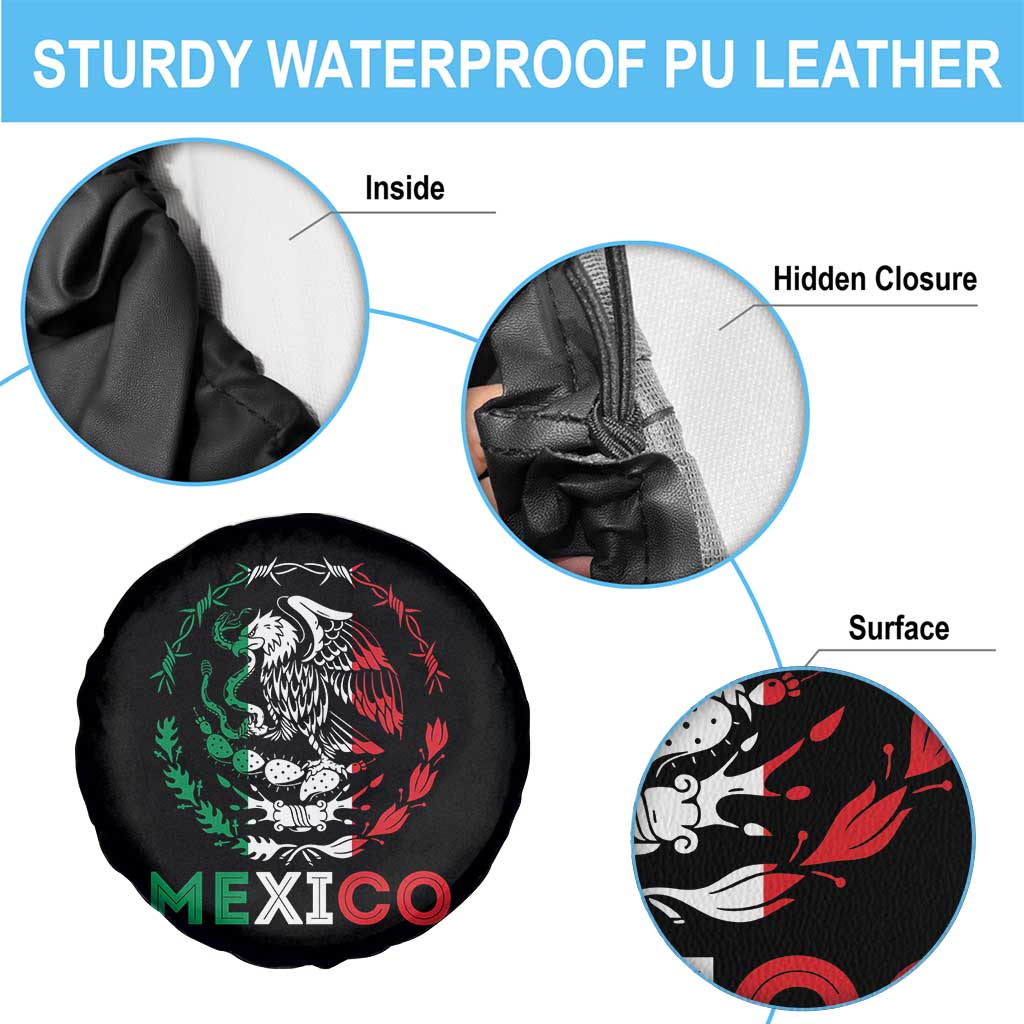 Mexico Coat of Arms Spare Tire Cover Eagle Mexican Flag Mexico Heritage Roots TS10 Print Your Wear
