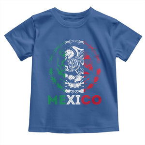 Mexico Coat of Arms Toddler T Shirt Eagle Mexican Flag Mexico Heritage Roots TS10 Royal Blue Print Your Wear