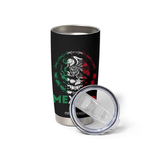 Mexico Coat of Arms Tumbler Cup Eagle Mexican Flag Mexico Heritage Roots TS10 Print Your Wear
