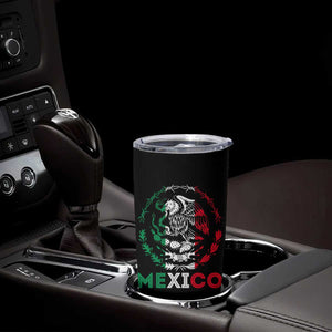 Mexico Coat of Arms Tumbler Cup Eagle Mexican Flag Mexico Heritage Roots TS10 Print Your Wear