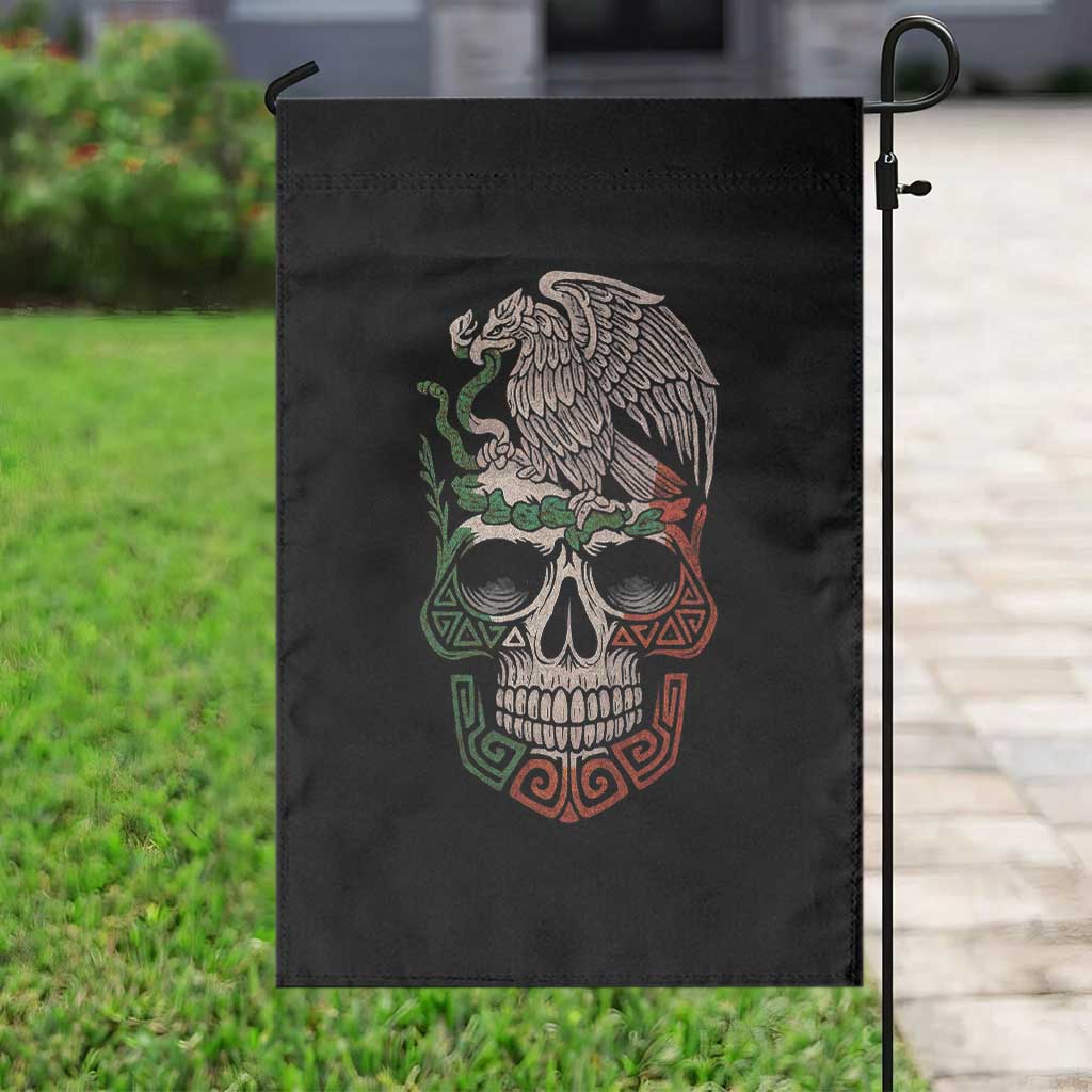 Mexico Coat of Arms Skull Garden Flag Eagle Mexican Flag Mexico Heritage Roots TS10 Print Your Wear