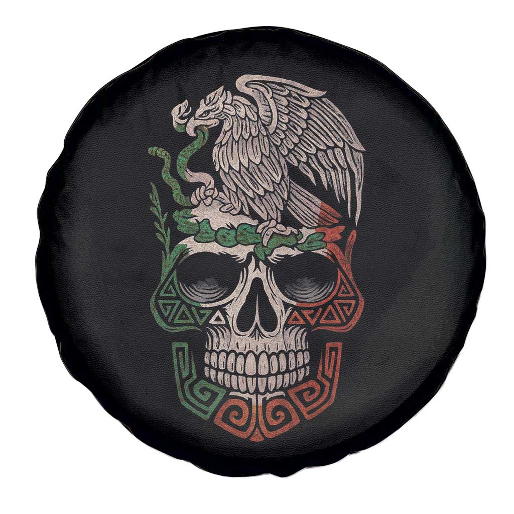 Mexico Coat of Arms Skull Spare Tire Cover Eagle Mexican Flag Mexico Heritage Roots TS10 Print Your Wear