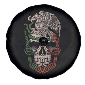Mexico Coat of Arms Skull Spare Tire Cover Eagle Mexican Flag Mexico Heritage Roots TS10 Print Your Wear