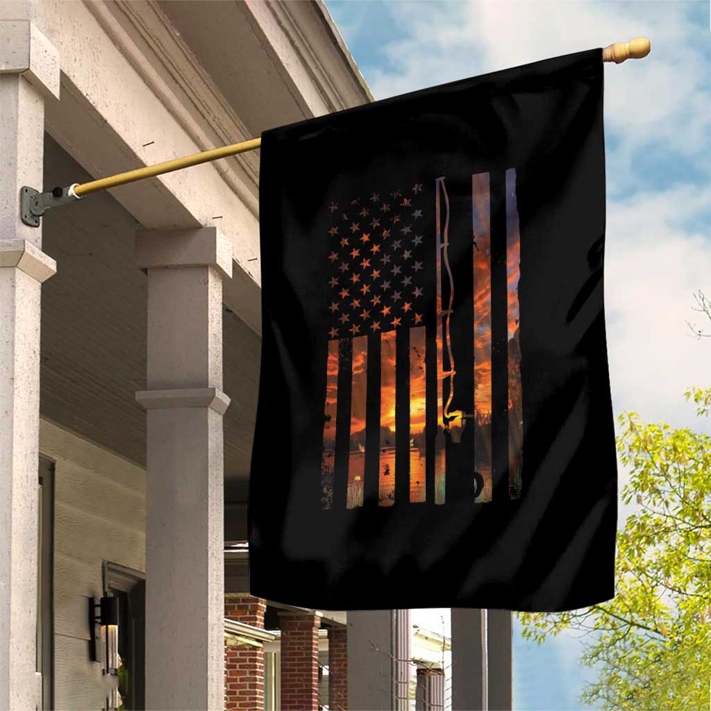 American Flag Fishing Garden Flag Fish Fisher Fisherman Fishing Rod Sunset TS10 Print Your Wear