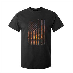 American Flag Fishing T Shirt For Kid Fish Fisher Fisherman Fishing Rod Sunset TS10 Black Print Your Wear