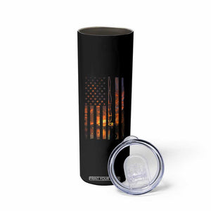 American Flag Fishing Skinny Tumbler Fish Fisher Fisherman Fishing Rod Sunset TS10 Print Your Wear