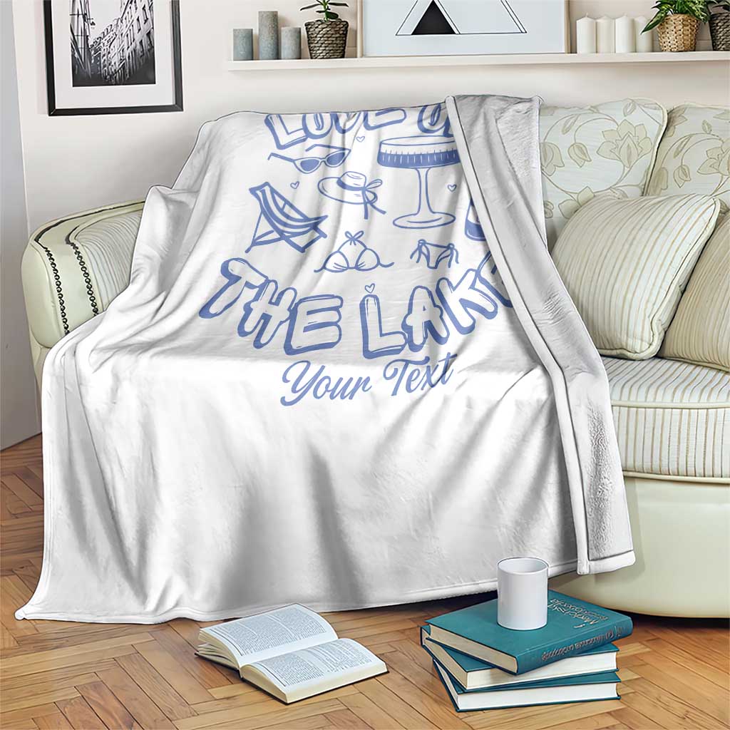 Personalized Love on the Lake Bachelorette Throw Blanket Custom Text Camp Bach Party TS10 Print Your Wear