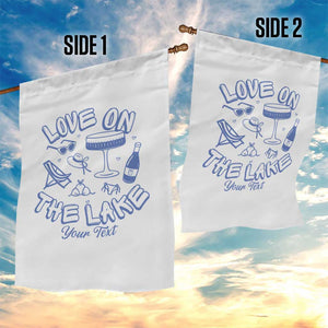 Love on the Lake Bachelorette Garden Flag Custom Camp Bach Party TS10 Print Your Wear
