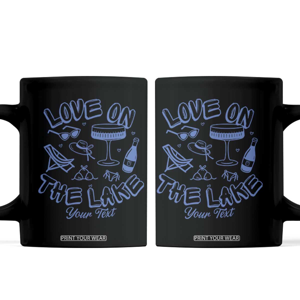 Personalized Love on the Lake Bachelorette Coffee Mug Custom Text Camp Bach Party TS10 White Print Your Wear