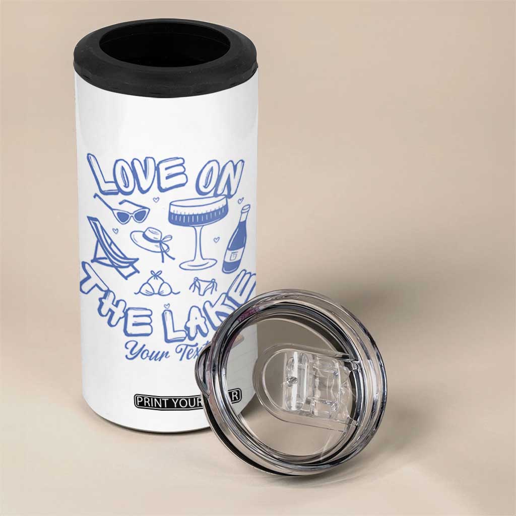 Personalized Love on the Lake Bachelorette 4 in 1 Can Cooler Tumbler Custom Text Camp Bach Party TS10 Print Your Wear