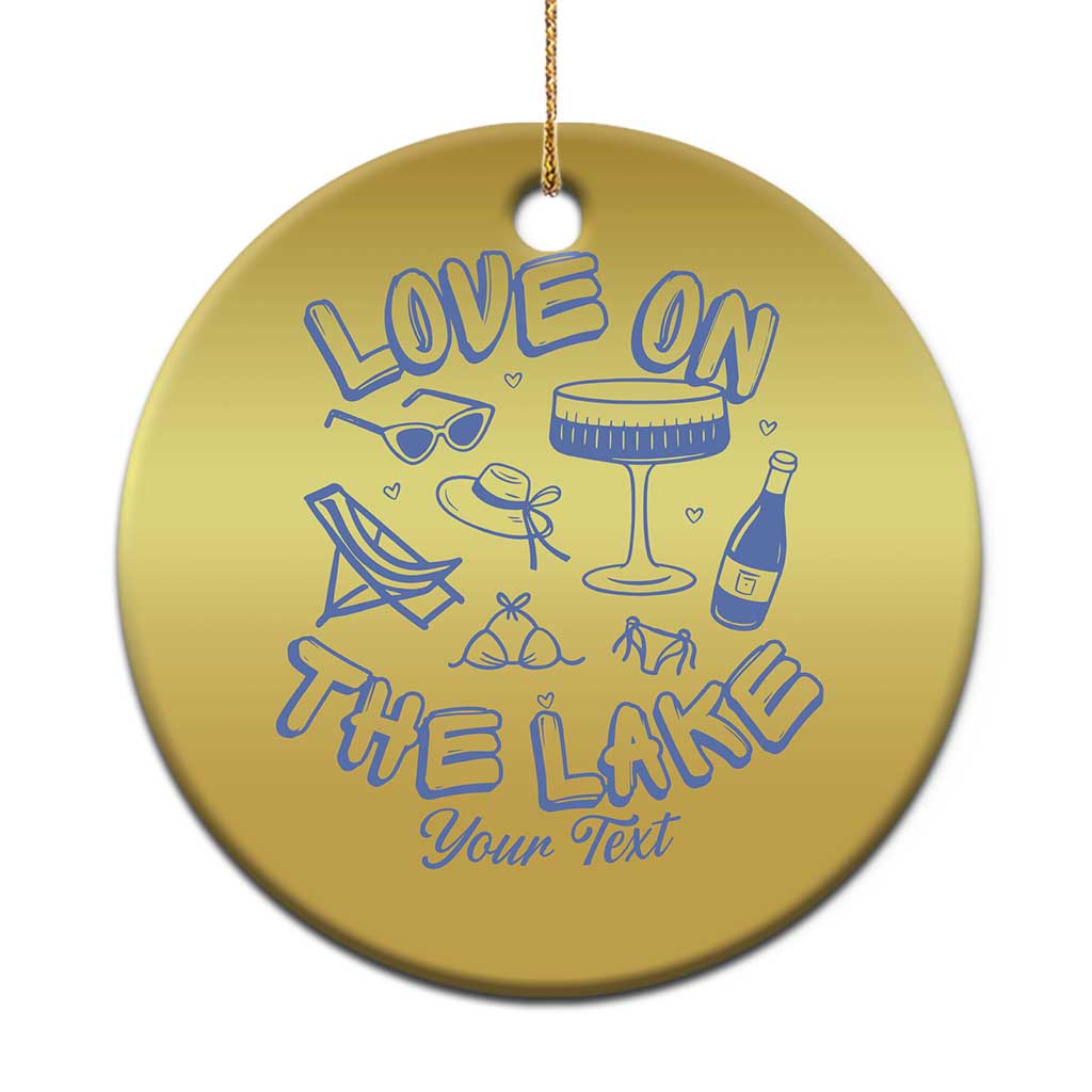 Personalized Love on the Lake Bachelorette Christmas Ornament Custom Text Camp Bach Party TS10 Print Your Wear