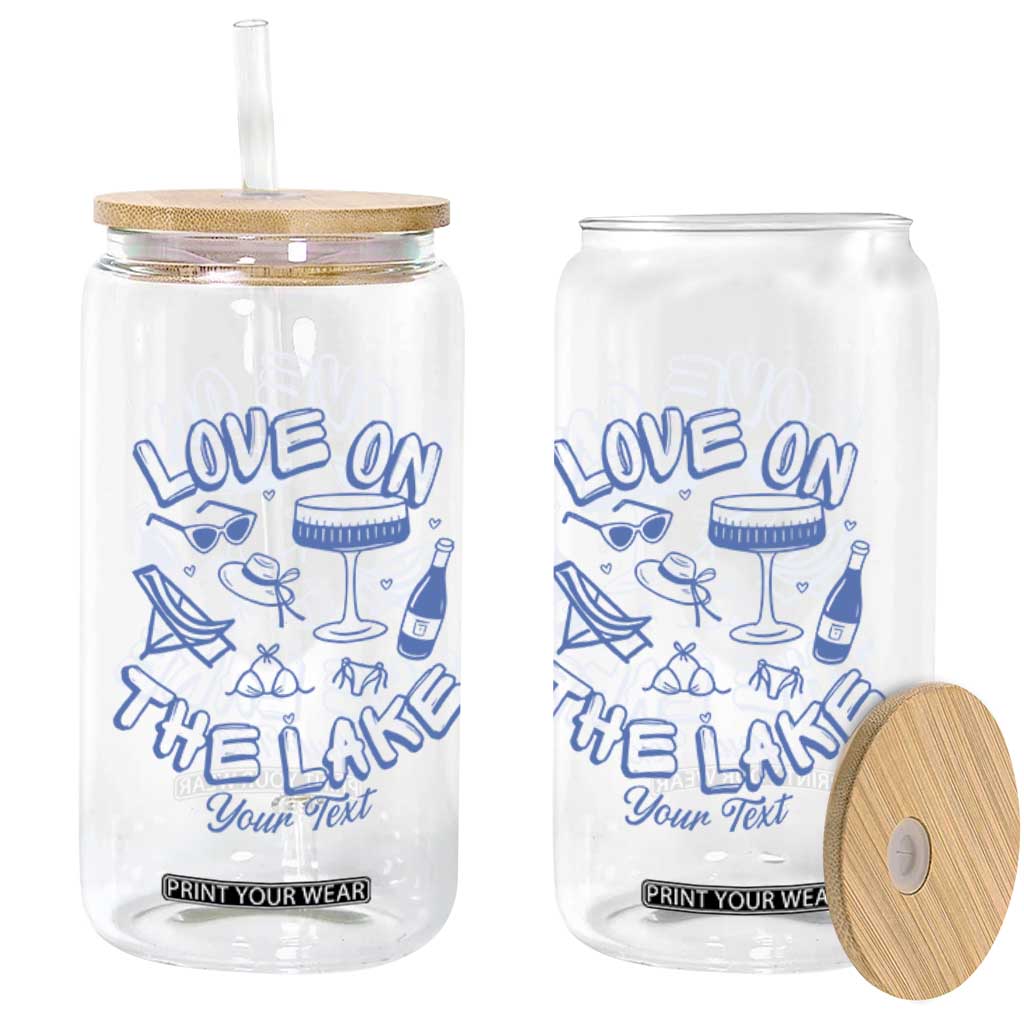 Love on the Lake Bachelorette Glass Can Custom Camp Bach Party TS10 Print Your Wear