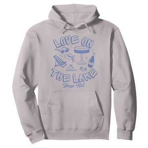 Personalized Love on the Lake Bachelorette Hoodie Custom Text Camp Bach Party TS10 Ice Gray Print Your Wear
