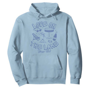 Personalized Love on the Lake Bachelorette Hoodie Custom Text Camp Bach Party TS10 Light Blue Print Your Wear