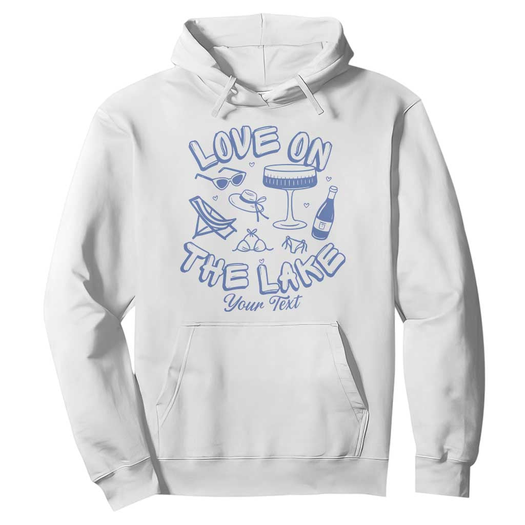 Personalized Love on the Lake Bachelorette Hoodie Custom Text Camp Bach Party TS10 White Print Your Wear