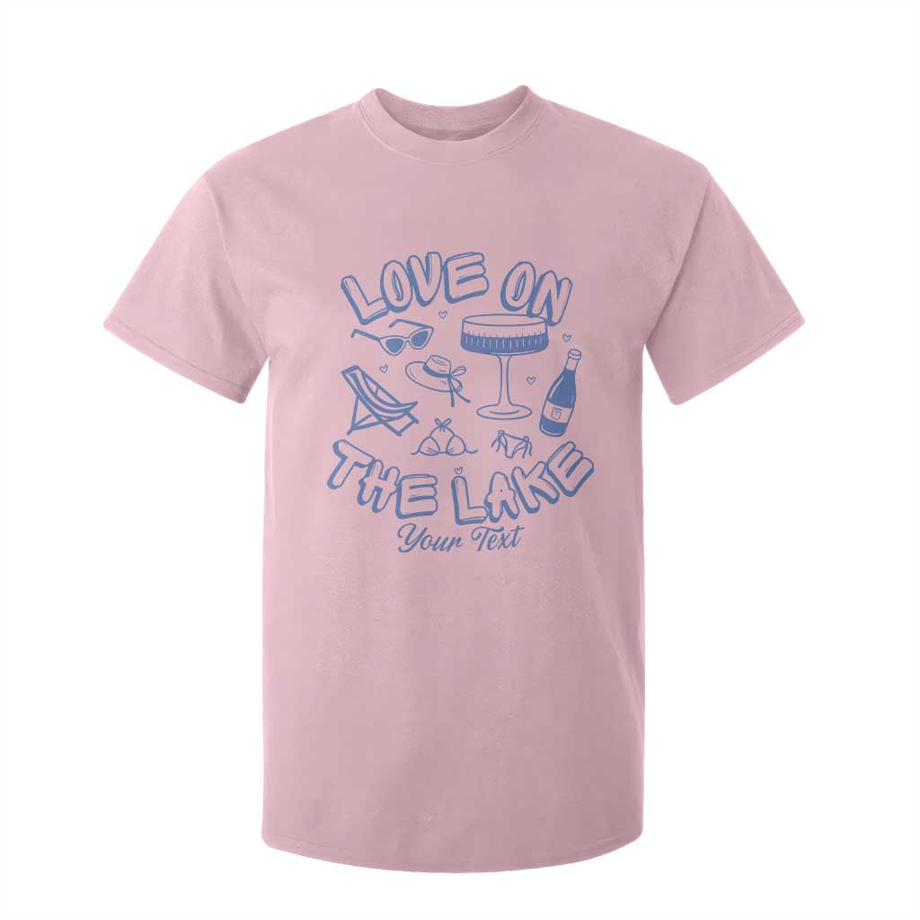 Personalized Love on the Lake Bachelorette T Shirt For Kid Custom Text Camp Bach Party TS10 Light Pink Print Your Wear