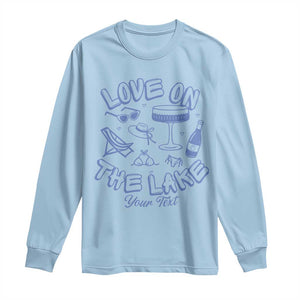 Love on the Lake Bachelorette Long Sleeve Shirt Custom Camp Bach Party TS10 Light Blue Print Your Wear