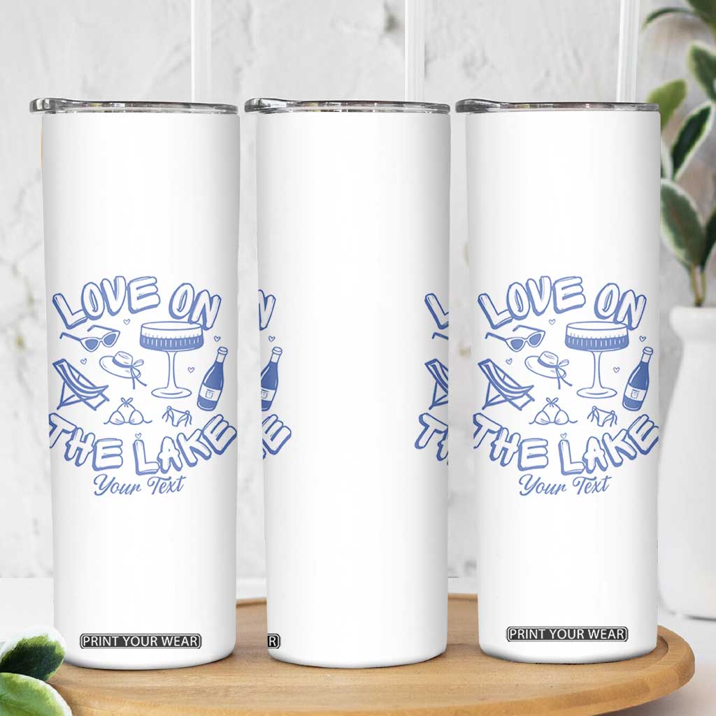 Personalized Love on the Lake Bachelorette Skinny Tumbler Custom Text Camp Bach Party TS10 Print Your Wear