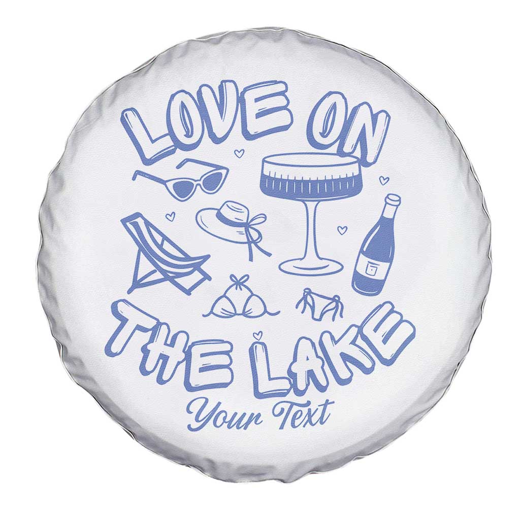 Personalized Love on the Lake Bachelorette Spare Tire Cover Custom Text Camp Bach Party TS10 Print Your Wear