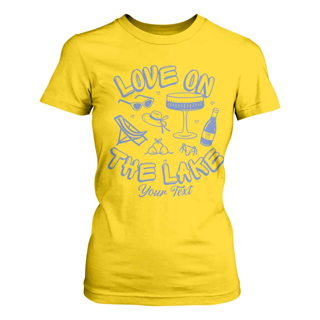 Personalized Love on the Lake Bachelorette T Shirt For Women Custom Text Camp Bach Party TS10 Daisy Print Your Wear