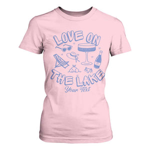 Personalized Love on the Lake Bachelorette T Shirt For Women Custom Text Camp Bach Party TS10 Light Pink Print Your Wear