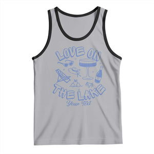 Love on the Lake Bachelorette Tank Top Custom Camp Bach Party TS10 Athletic Heather Black Print Your Wear