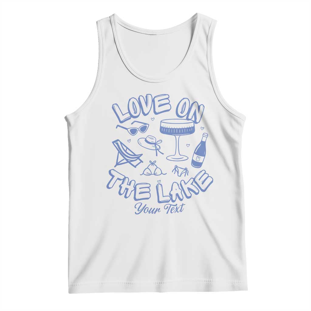 Personalized Love on the Lake Bachelorette Tank Top Custom Text Camp Bach Party TS10 White Print Your Wear