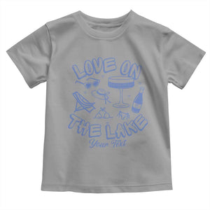 Personalized Love on the Lake Bachelorette Toddler T Shirt Custom Text Camp Bach Party TS10 Sport Gray Print Your Wear