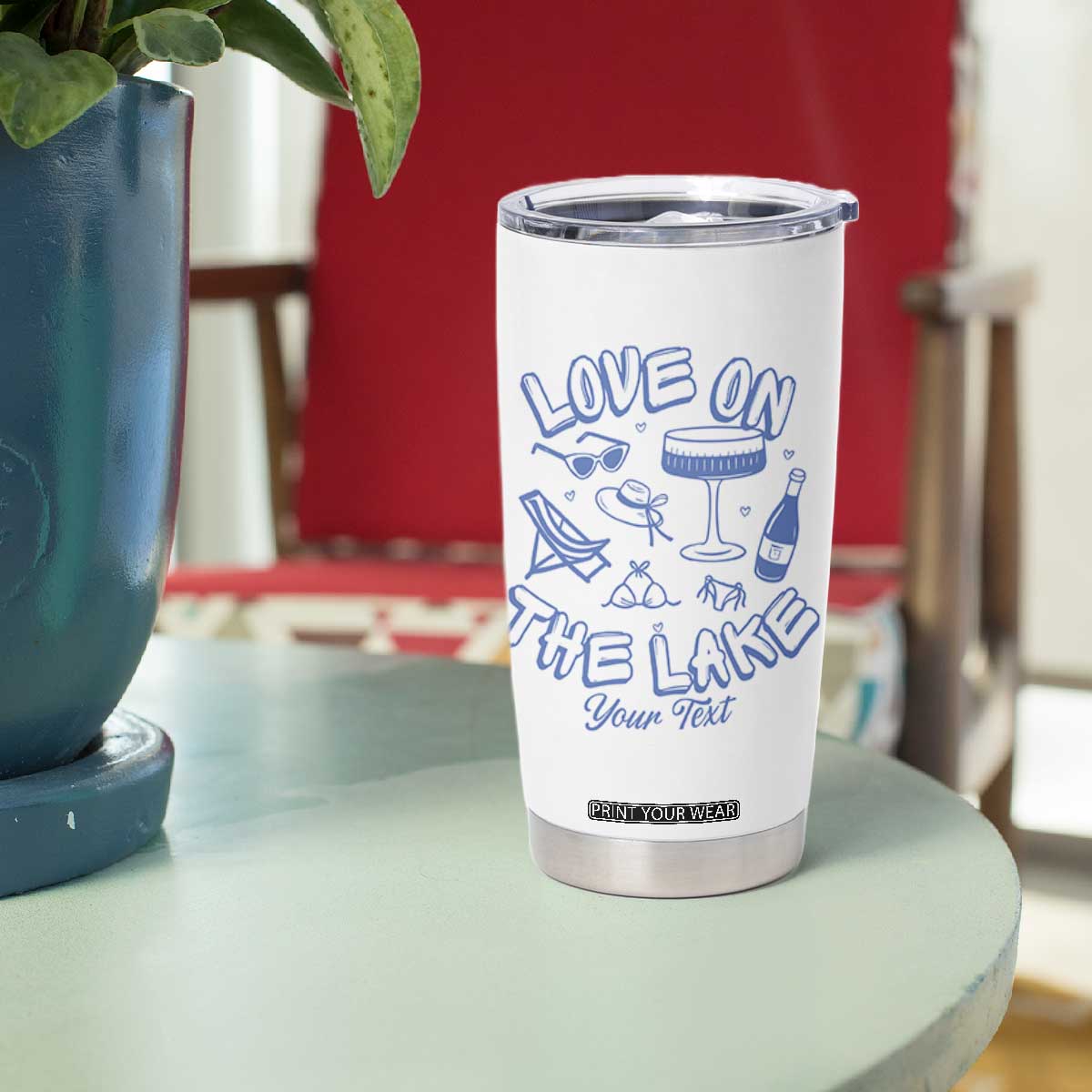 Personalized Love on the Lake Bachelorette Tumbler Cup Custom Text Camp Bach Party TS10 Print Your Wear
