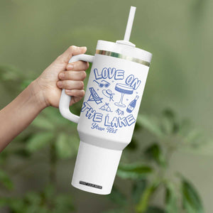 Love on the Lake Bachelorette Tumbler With Handle Custom Camp Bach Party TS10 Print Your Wear