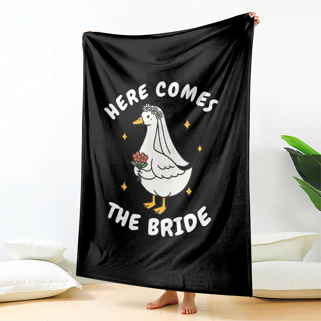 Silly Goose Bride Throw Blanket Funny Goose Lovers TS10 Print Your Wear