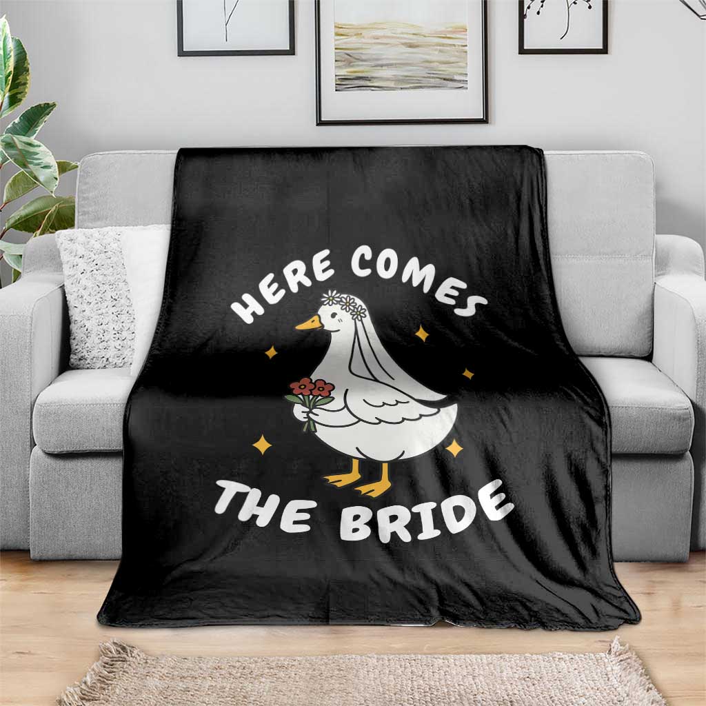 Silly Goose Bride Throw Blanket Funny Goose Lovers TS10 Print Your Wear