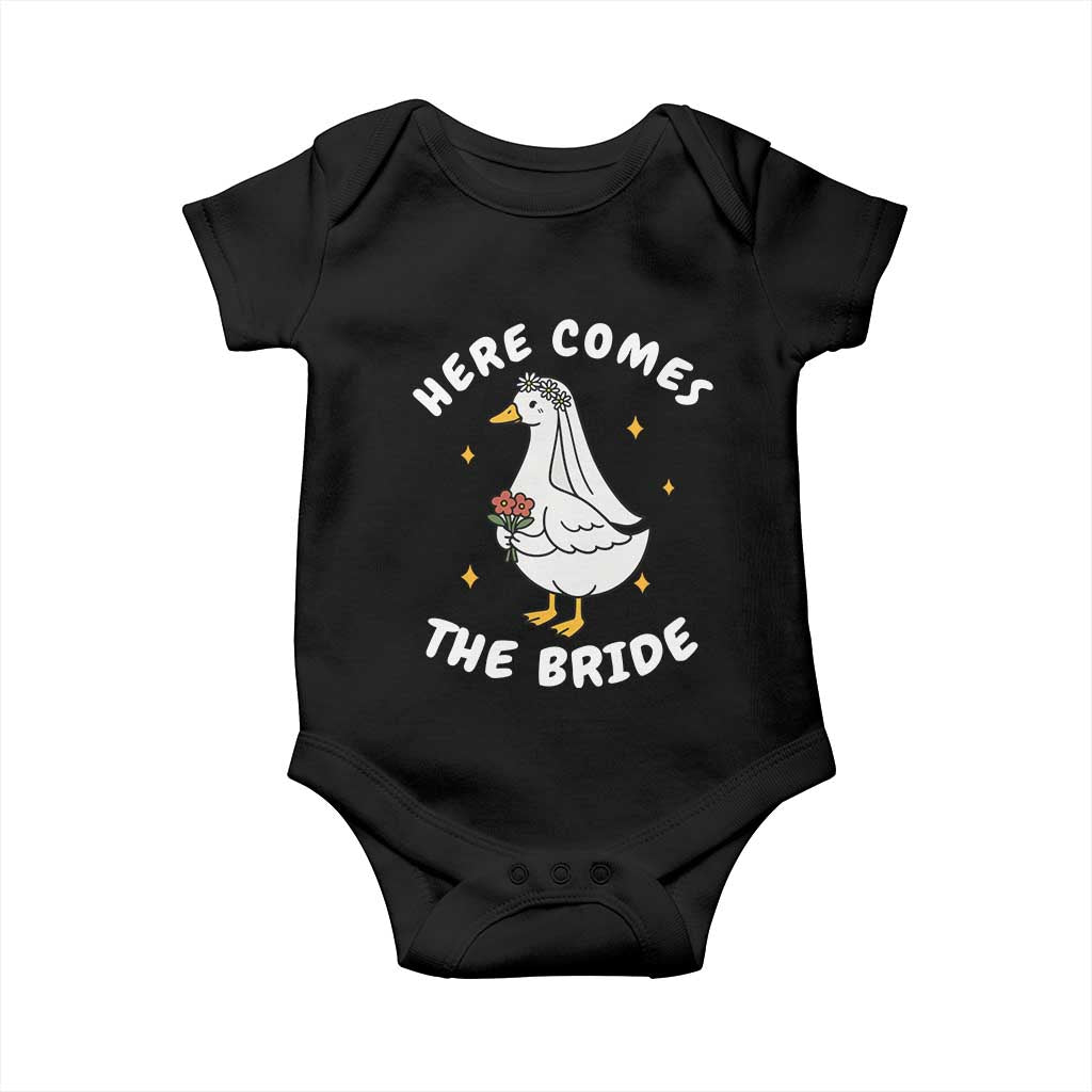 Silly Goose Bride Baby Onesie Funny Goose Lovers TS10 Black Print Your Wear