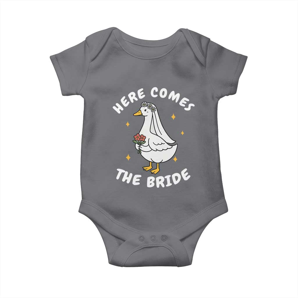 Silly Goose Bride Baby Onesie Funny Goose Lovers TS10 Charcoal Print Your Wear