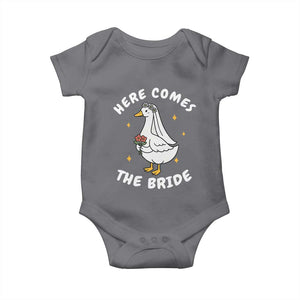 Silly Goose Bride Baby Onesie Funny Goose Lovers TS10 Charcoal Print Your Wear