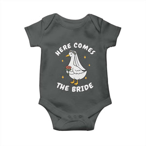 Silly Goose Bride Baby Onesie Funny Goose Lovers TS10 Dark Heather Print Your Wear