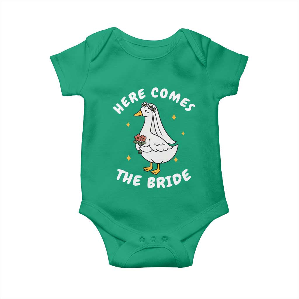 Silly Goose Bride Baby Onesie Funny Goose Lovers TS10 Irish Green Print Your Wear