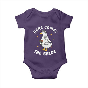 Silly Goose Bride Baby Onesie Funny Goose Lovers TS10 Purple Print Your Wear
