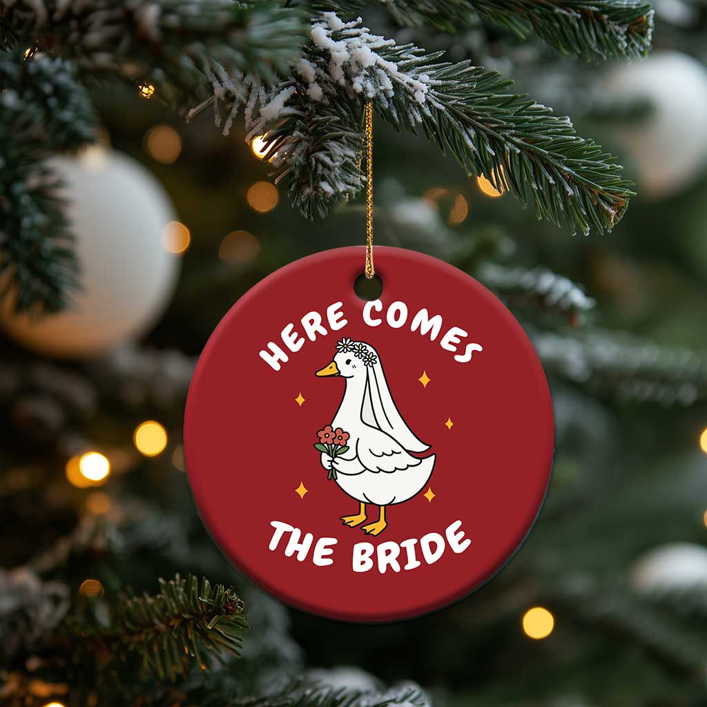 Silly Goose Bride Christmas Ornament Funny Goose Lovers TS10 Print Your Wear