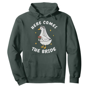 Silly Goose Bride Hoodie Funny Goose Lovers TS10 Dark Forest Green Print Your Wear