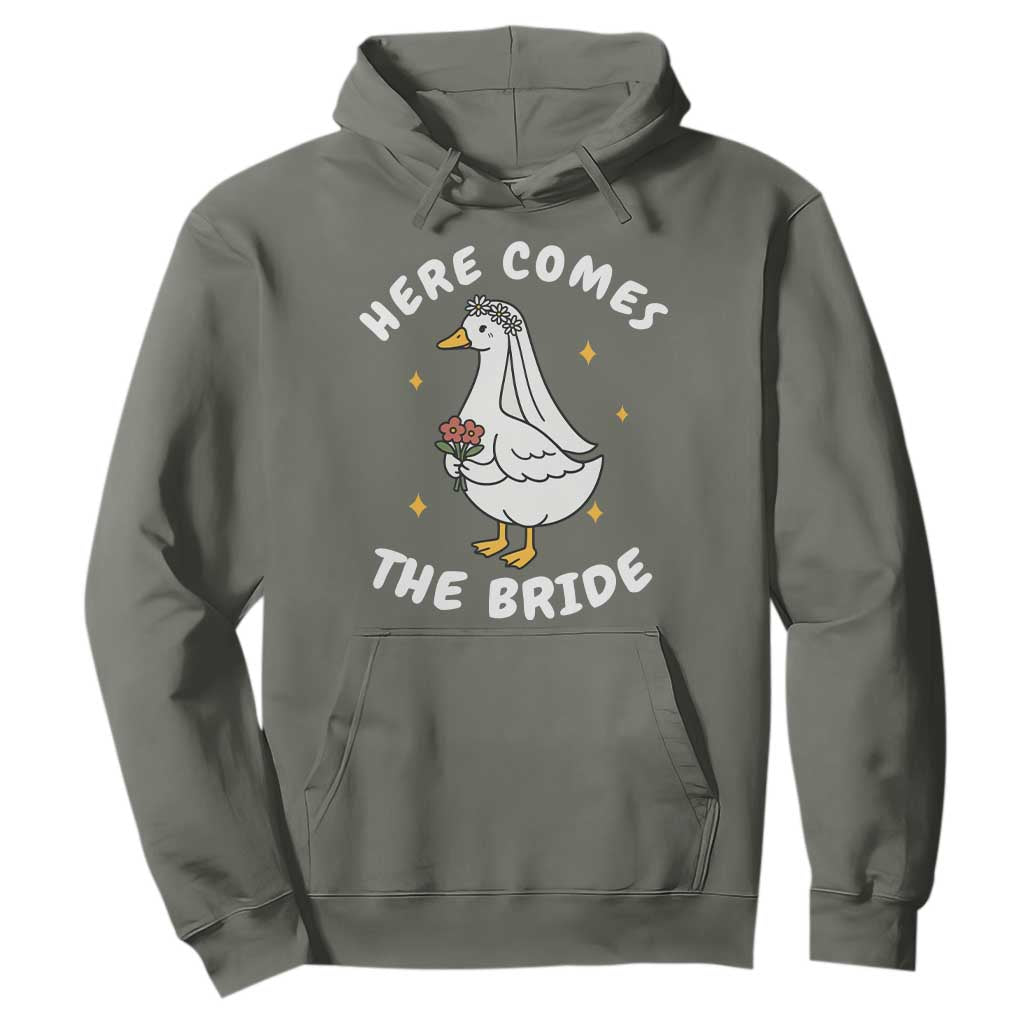 Silly Goose Bride Hoodie Funny Goose Lovers TS10 Military Green Print Your Wear