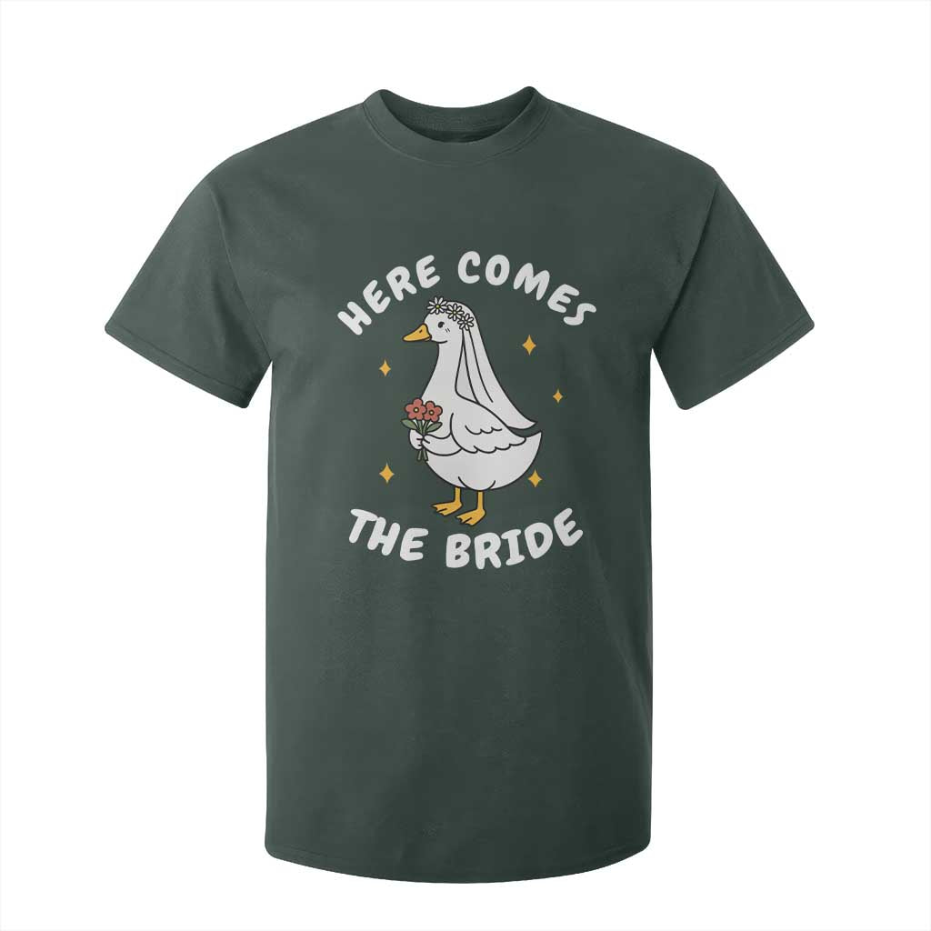Silly Goose Bride T Shirt For Kid Funny Goose Lovers TS10 Dark Forest Green Print Your Wear