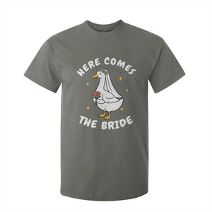 Silly Goose Bride T Shirt For Kid Funny Goose Lovers TS10 Military Green Print Your Wear
