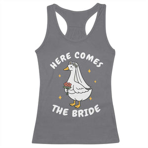 Silly Goose Bride Racerback Tank Top Funny Goose Lovers TS10 Charcoal Print Your Wear